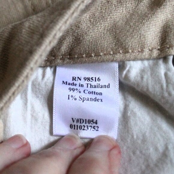 NWT Coldwater Creek Natural Waist Bootcut Beige Jeans, 8 (Long) - Picture 8 of 11